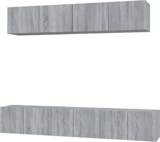 vidaXL Vidaxl - 5 Piece tv Cabinet Set Grey Sonoma Engineered Wood