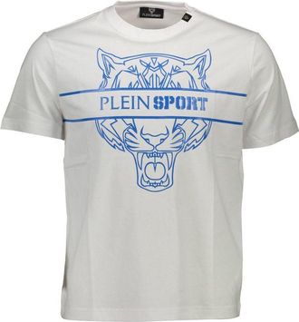 Plein Sport White Cotton Mens Mens T-Shirt