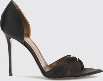 Giuseppe Zanotti Sandali mules Lumiere in raso con strass e tacco a spillo