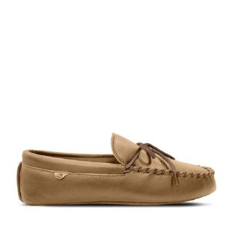 Lamofootwear Mens Softsole Moccasin Slipper In Tan