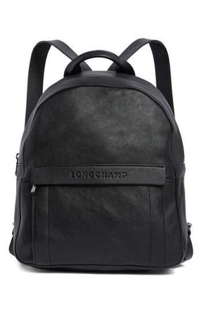 Longchamp Small 3D Leather Backpack in Black at Nordstrom Rack