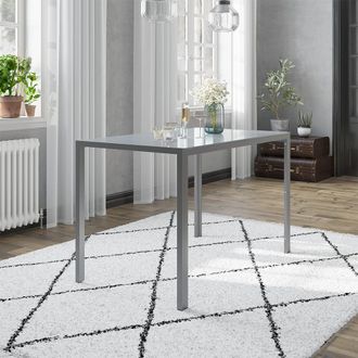 Vicco Mesa De Comedor Grand, Gris, 120 X 75 Cm Vicco