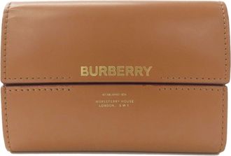 Burberry Brown Leather Wallet (Bi-Fold) (Pre-Owned)