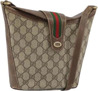 Gucci Pre-owned Bucket Bags, female, Brown, Size: ONE SIZE Pre-owned Plastic Bucket Bag