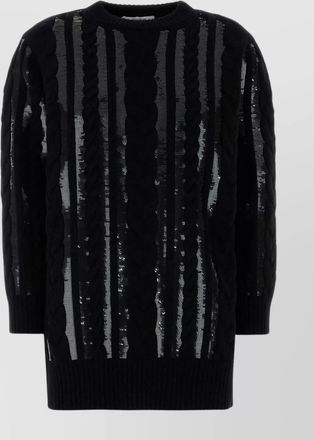 Max Mara cashmere wool ribbed sweater dress