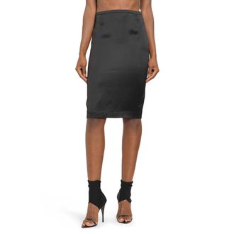 Saint Laurent Pencil Skirt in Satin