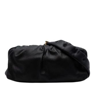 Bottega Veneta Pre-owned Leren Crossbody Tas - Dames - Pre-owned - Zwart - Maat: ONE Size Leer