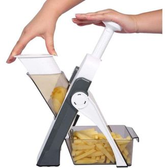 OEM Mandolina Manual Multifuncional Para Cocina, Ideal Para Todo Tipo De Verduras, Con Cuchilla De Acero Inoxidable, Corte En Juliana, Cubos, Patatas Frit