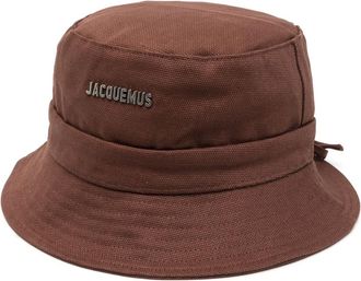 Jacquemus Le Bob Gadjo bucket hat - unisex - Cotton - 56 - Brown