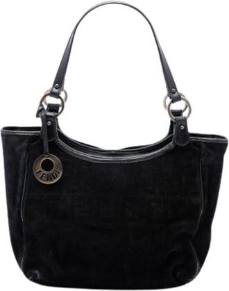 Fendi Pre-owned The Chef Tote Bag - Dames - Vintage Shopper - Zwart - ONE Size - Leer - Vintage