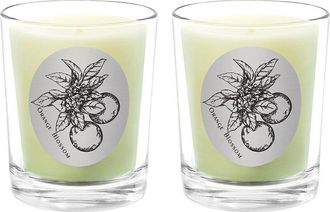 Qualitas Orange Blossom Two Scented Beeswax Candle Set