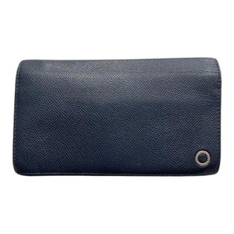 Bulgari Pre-owned Wallets, female, Blue, Size: ONE SIZE Pre-owned Vintage Long wallet (bi-fold)