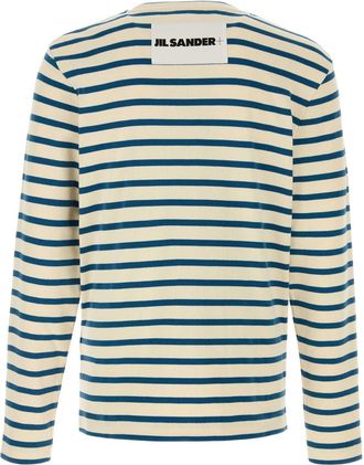 Jil Sander Striped Cotton T-Shirt - Multicolor
