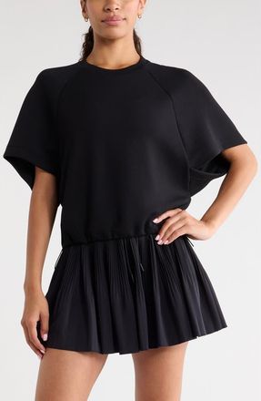 Zella Soft Luxe Raglan Sleeve T-Shirt in Black at Nordstrom, Size X-Small