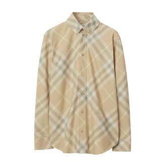 Burberry Dames, Blouses & Shirts, Beige, Maat: 2XS Katoen