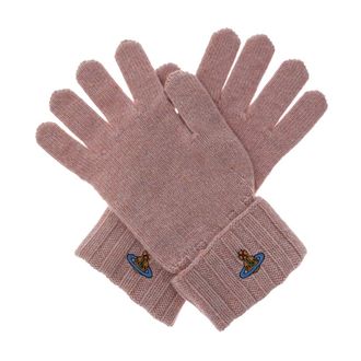 Vivienne Westwood Cashmere Handschoenen - Dames - Accessoires - Roze - Maat: S/M Kasjmier