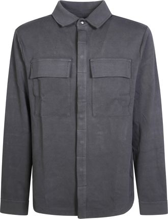 Thom Krom Structured Shirt Jacket with Classic Collar and Concealed Placket