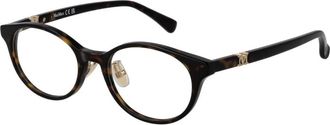 Max Mara Rond Acetaat Montuur - Dames - Brillen - Zwart - ONE Size - Accessoires