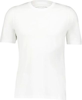 Majestic Filatures Heren, Tops, Wit, Maat: XL Katoen