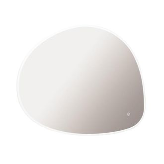 Crosswater Mada spiegel met verlichting - 60x80cm - horizontaal/verticaal - LED - 2700K tot 6400K - dimbaar - kiezelvorm