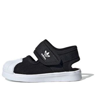 adidas (TD) adidas Superstar 360 Sandals Black White EG5711
