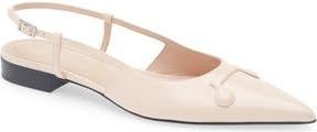 Marni Trunkaroo Pointed Toe Slingback Flat in Rose at Nordstrom Rack, Size 8.5Us / 38.5Eu