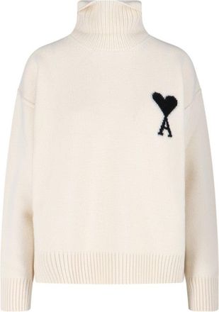 Ami Logo Sweater - Cream