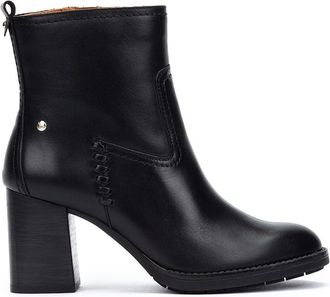 Pikolinos Womens Palencia Leather Heeled Ankle Boots, Black/White, 7-7.5 UK