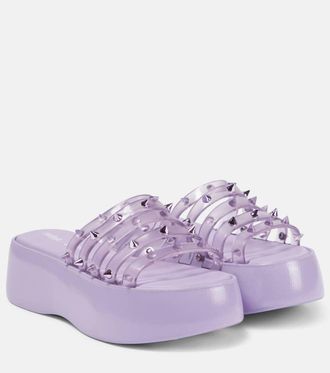 Jean Paul Gaultier x Melissa Becky Punk Love PVC platform slides