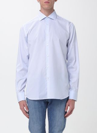Brooksfield Camicia slim fit in twill di cotone a righe con collo francese