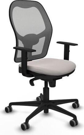 Piqueras y Crespo Piqueras Y Crespo - Jorquera sincro malla gris similpiel blanco brazos 1D base nailon ruedas 65mm engomada