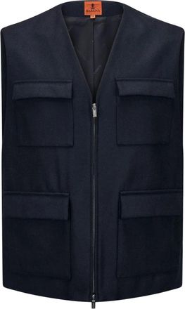 Barena Gilet Romeo Flan - - Jackets - Uomo - Blu - S