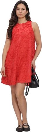 Y.A.S Yasparia SL Dress S. Noos - Dames - Korte kleedjes - Rood - M - Polyester - Kleedjes