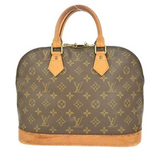 Louis Vuitton Alma Handbag Monogram Canvas Brown Canvas Handbag (Pre-Owned)