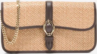 Cole Haan Womens Alexandria Wallet On A Chain - Beige