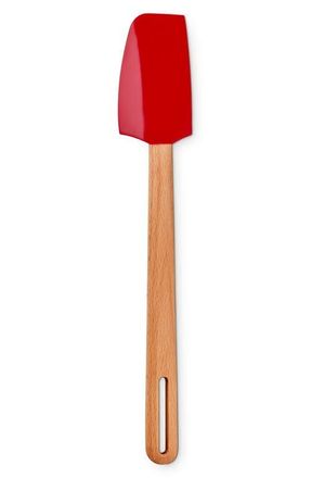 LE CREUSET Signature Small Silicone & Wood Spatula in Cerise at Nordstrom