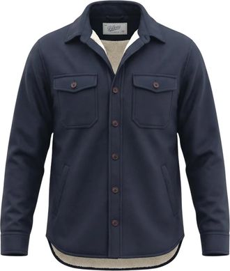 Bl'ker Wool Padded Shirt Denali - Heren - Zomerjassen - Blauw - M - Katoen - Jassen
