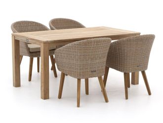 Intenso Furniture Intenso Tropea/ROUGH-S 160cm dining tuinset 5-delig