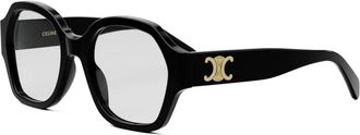 Celine Triomphe Geometrisch Optisch Montuur - unisex - Brillen - Zwart - ONE Size - Accessoires