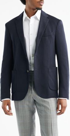 Zanella Treviso Wool & Silk Sport Coat in Navy at Nordstrom, Size 44