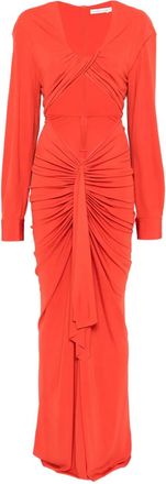 CHRISTOPHER ESBER Vivenda gedrapeerde maxi-jurk - Oranje