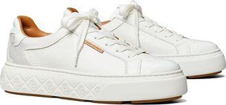 Tory Burch Ladybug Sneaker Womens Shoes White/White/White : 10.5 M, Leather