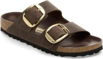 Birkenstock Arizona Big Buckle Oiled Leather - Heren - Sandalen - Bruin - 38 EU - Leer - Schoenen