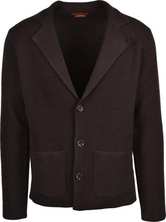 Daniele Fiesoli Truien & Vesten, Heren, Bruin, 2Xl, Wol, Gebreid vest