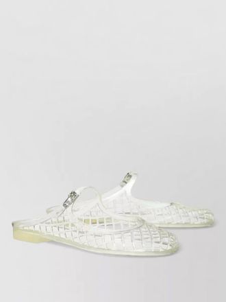 Tory Burch mellow mary jane jelly mules transparent