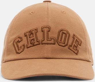 Chlo&eacute; Chlo&eacute; Chlo&eacute; Signature canvas baseball cap