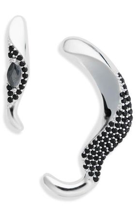 Collina Strada Sorrel Stud Earrings in Black Diamond at Nordstrom
