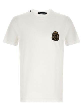 Dolce & Gabbana White Cotton Mens T-Shirt