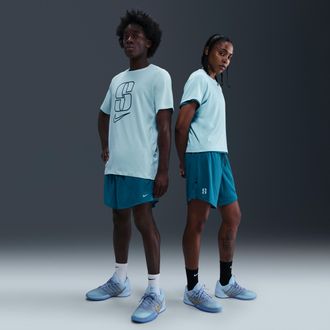 Nike Womens Sabrina Dri-FIT Reversible Basketball Shorts in Blue | IF3350-415