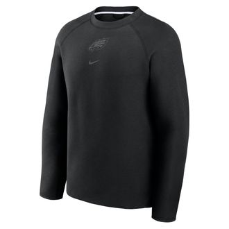 Nike Philadelphia Eagles Tech Fleece Nike Mens NFL Pullover Crew in Black | 05L6912Z86-KH0